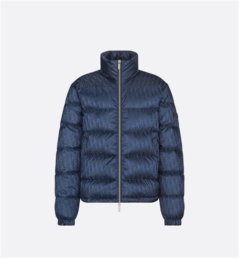 daunenjacke aus dior oblique-jacquard in blau|dior oblique jacket stockx.